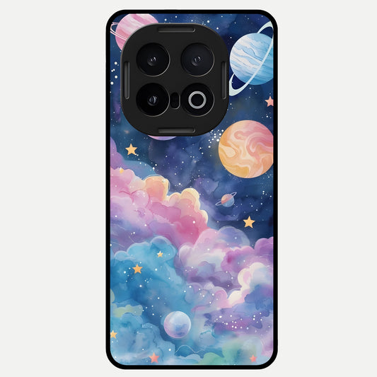  Cosmic Planet Dreams Glass Case for iQOO 13 back cover – full design glossy printed glass finish