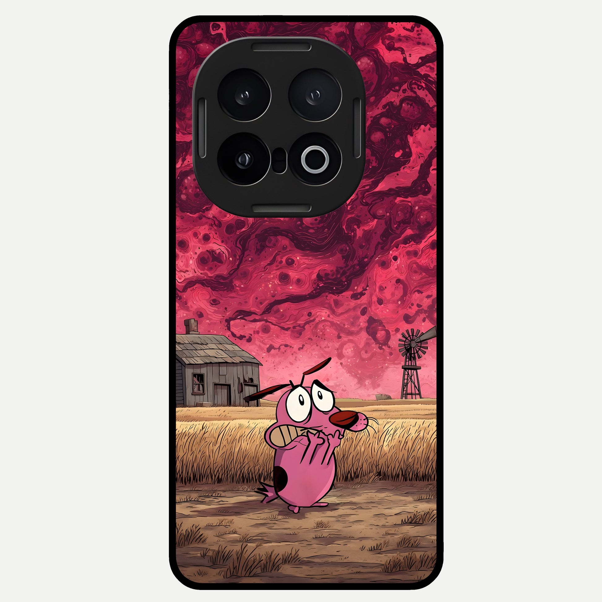  Courage Under Sky Glass Case for iQOO 13 back cover – full design glossy printed glass finish