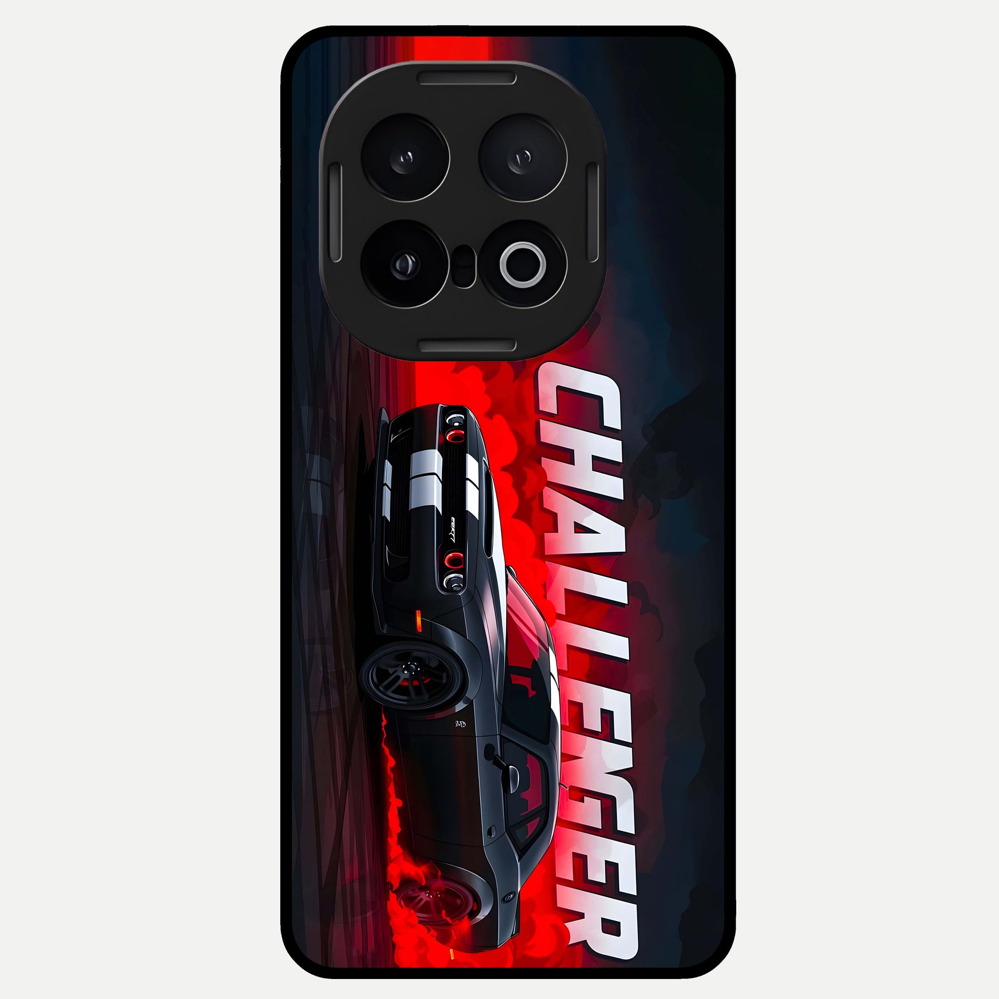  Crimson Challenger Fury Glass Case for iQOO 13 back cover – full design glossy printed glass finish