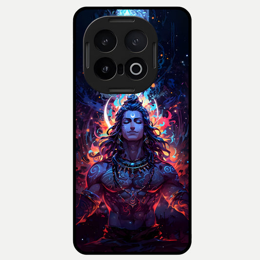  Divine Fire Shiv Glass Case for iQOO 13 back cover – full design glossy printed glass finish