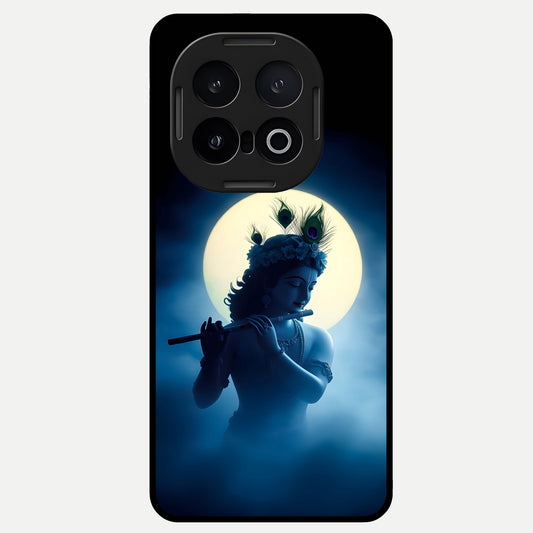  Divine Moon Flute Glass Case for iQOO 13 back cover – full design glossy printed glass finish