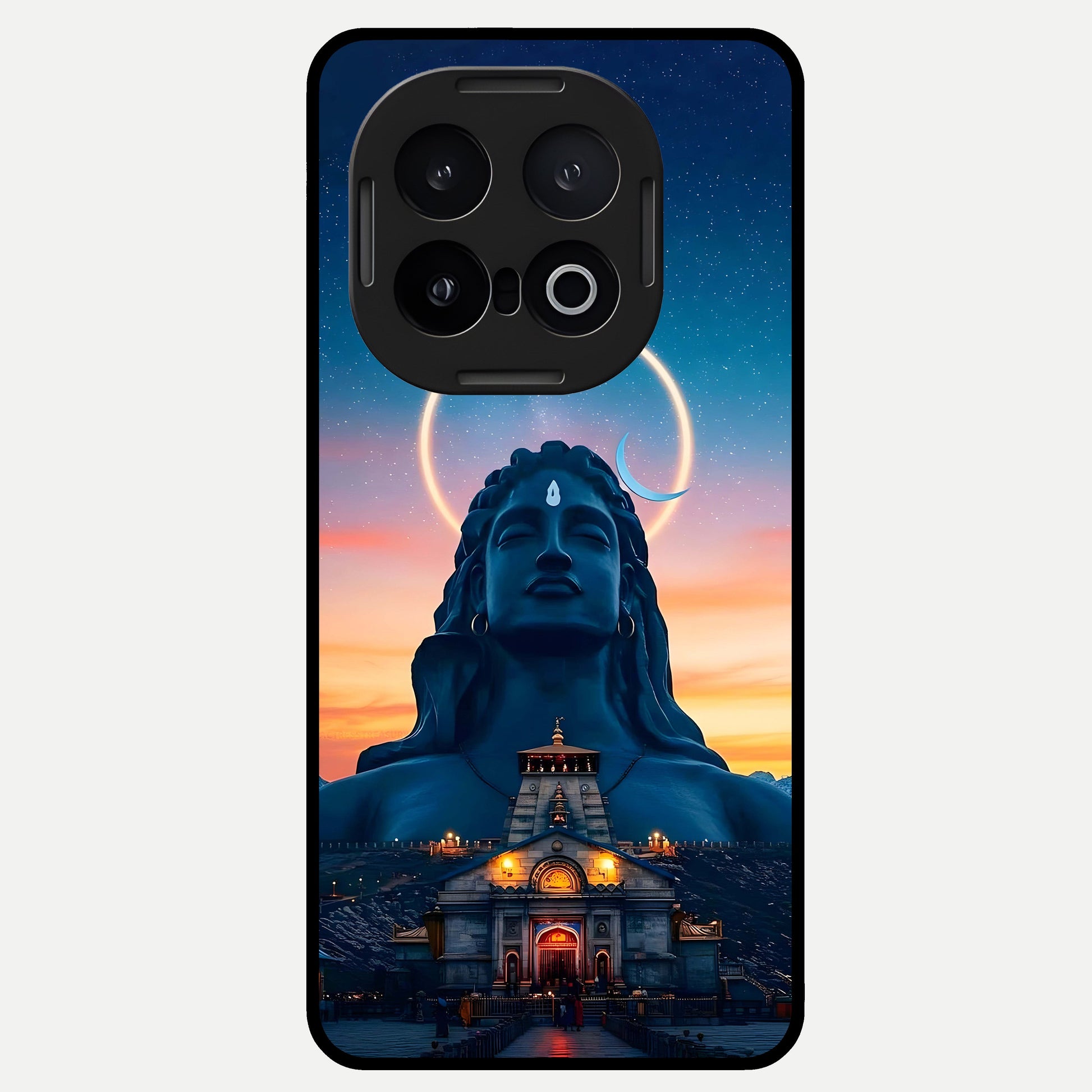  Eternal Shiva Aura Glass Case for iQOO 13 back cover – full design glossy printed glass finish