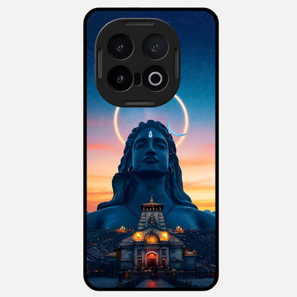  Eternal Shiva Aura Glass Case for iQOO 13 back cover – full design glossy printed glass finish
