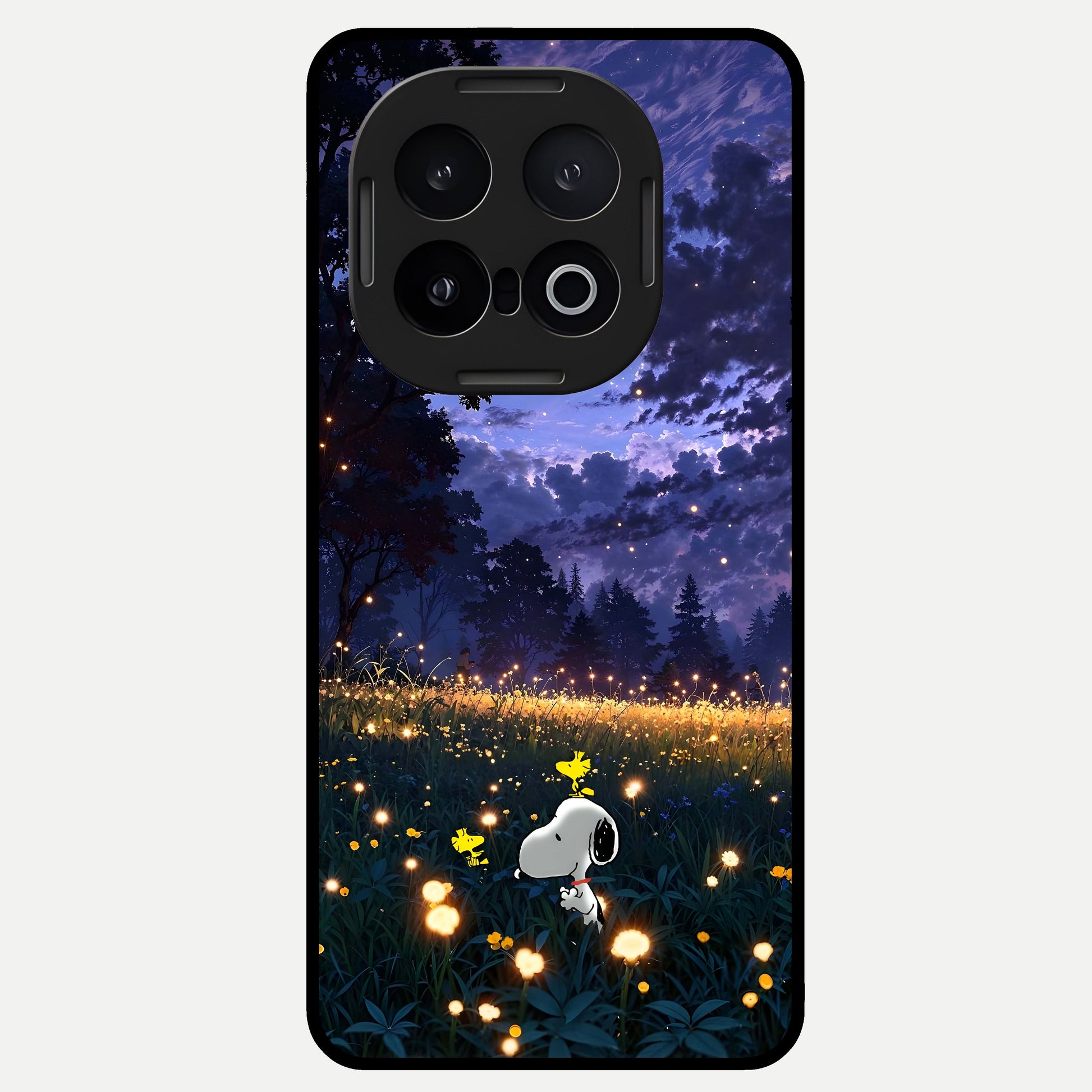  Firefly Meadow Magic Glass Case for iQOO 13 back cover – full design glossy printed glass finish