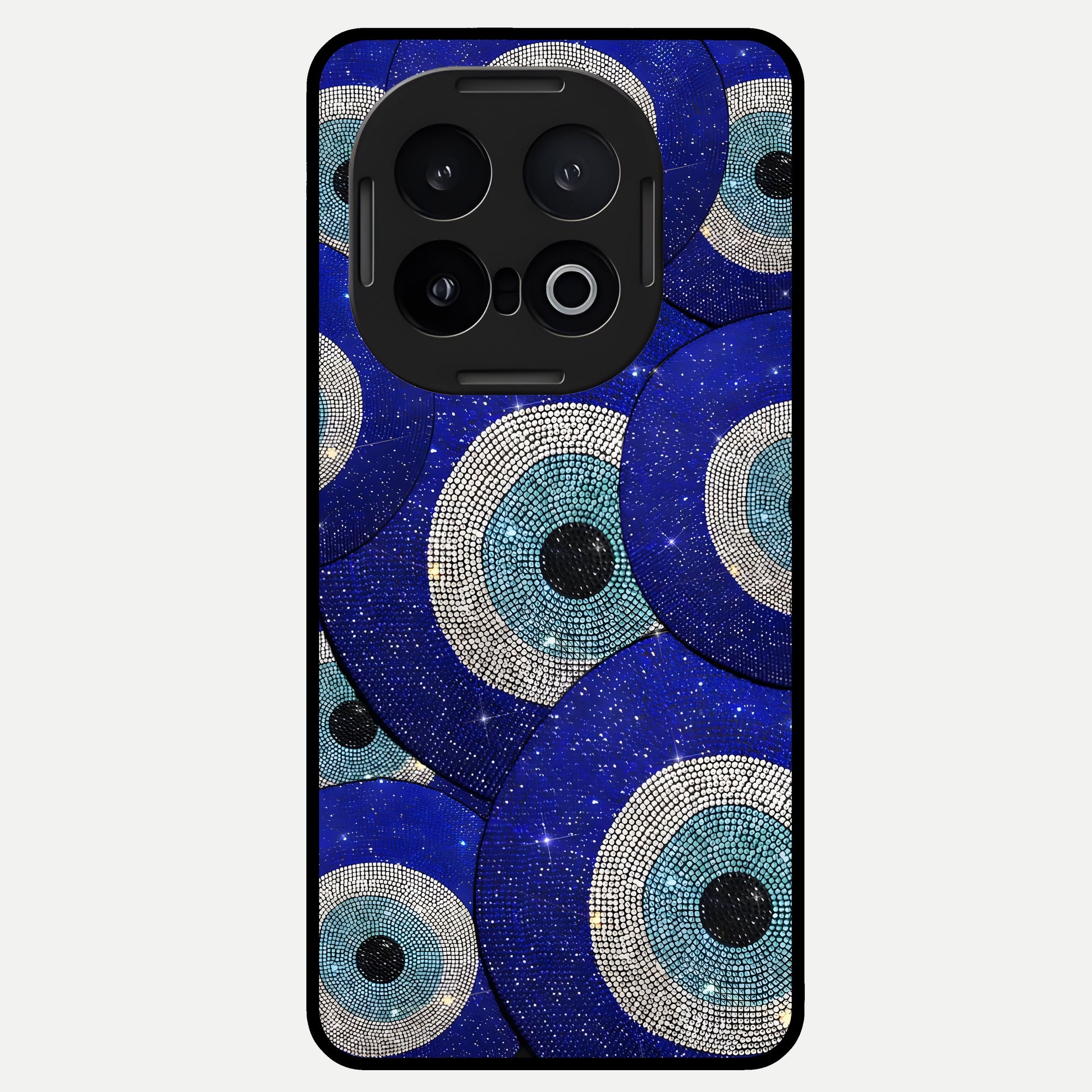  Galaxy Eye Flow Glass Case for iQOO 13 back cover – full design glossy printed glass finish