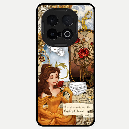  Golden Dream Belle Glass Case for iQOO 13 back cover – full design glossy printed glass finish
