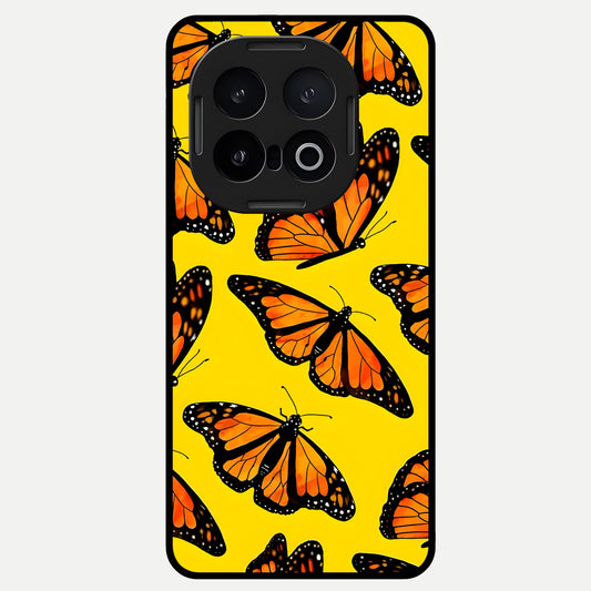  Golden Wing Flight Glass Case for iQOO 13 back cover – full design glossy printed glass finish