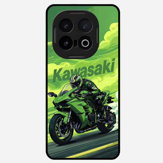  Greenery Sky Glass Case for iQOO 13 back cover – full design glossy printed glass finish