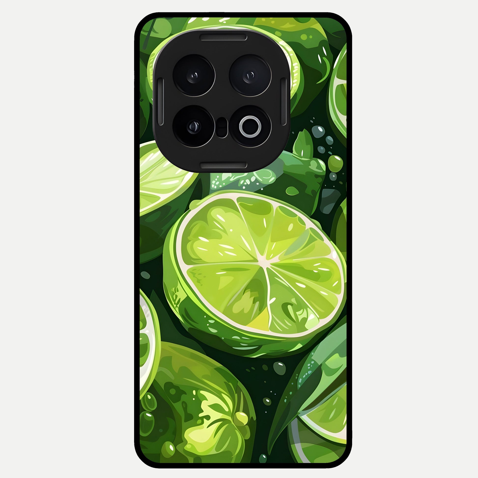  Green Kawasaki Glass Case for iQOO 13 back cover – full design glossy printed glass finish