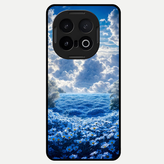  Heavenly Daisy Horizon Glass Case for iQOO 13 back cover – full design glossy printed glass finish