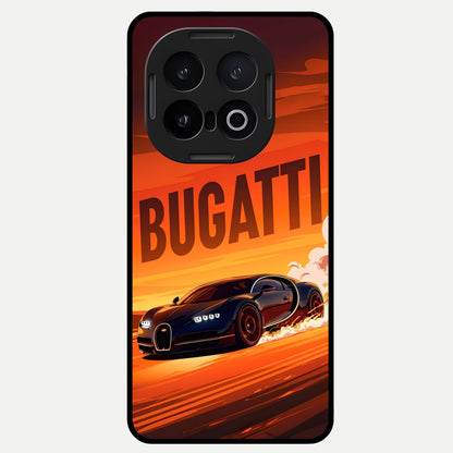  Inferno Bugatti Storm Glass Case for iQOO 13 back cover – full design glossy printed glass finish