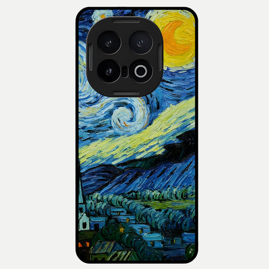  Inspired Van Gogh Art Glass Case for iQOO 13 back cover – full design glossy printed glass finish