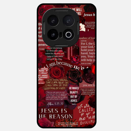  Jesus Love Heals Glass Case for iQOO 13 back cover – full design glossy printed glass finish