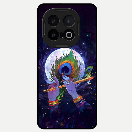  Krishna Hands Art Glass Case for iQOO 13 back cover – full design glossy printed glass finish
