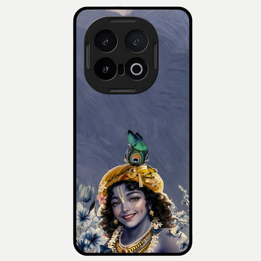  Lord Krishna Glass Case for iQOO 13 back cover – full design glossy printed glass finish