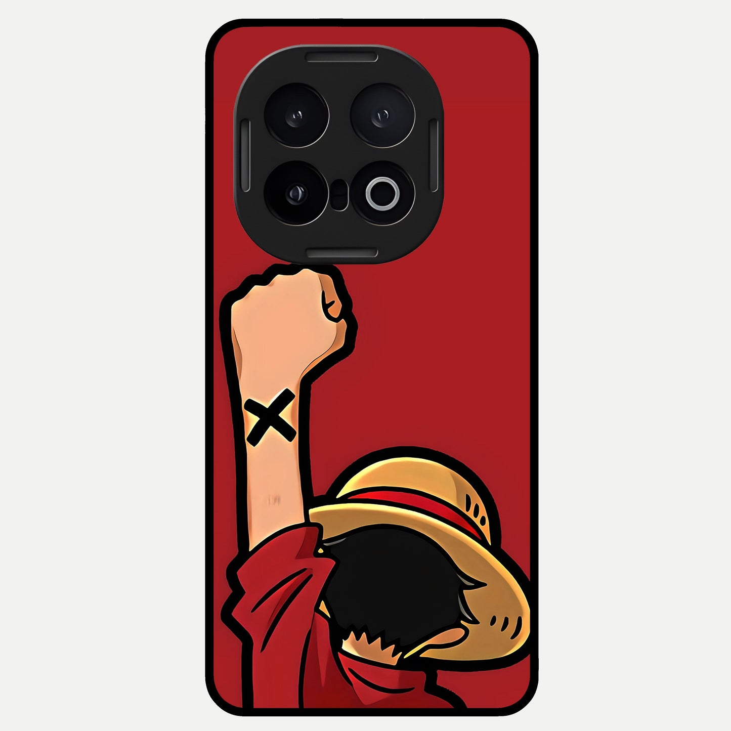  Luffy X Spirit Glass Case for iQOO 13 back cover – full design glossy printed glass finish
