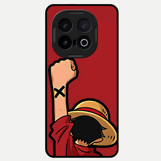  Luffy X Spirit Glass Case for iQOO 13 back cover – full design glossy printed glass finish