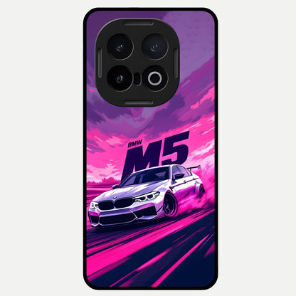  MS Neon Car Glass Case for iQOO 13 back cover – full design glossy printed glass finish
