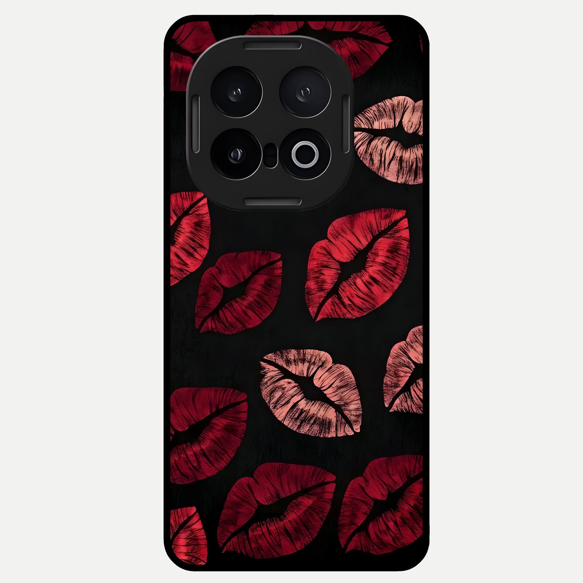  Midnight Kiss Love Glass Case for iQOO 13 back cover – full design glossy printed glass finish
