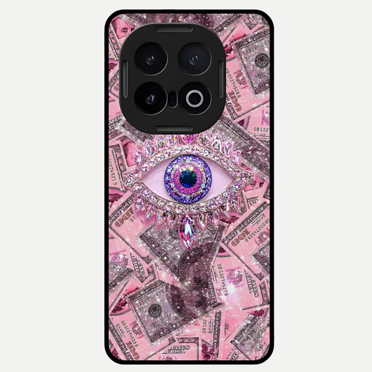  Money Eye Luxe Glass Case for iQOO 13 back cover – full design glossy printed glass finish