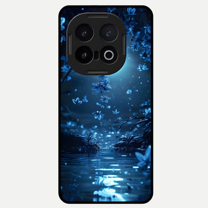  Moonlight Petal Dream Glass Case for iQOO 13 back cover – full design glossy printed glass finish