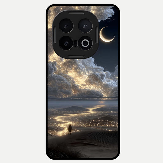  Moonlight Spark Path Glass Case for iQOO 13 back cover – full design glossy printed glass finish