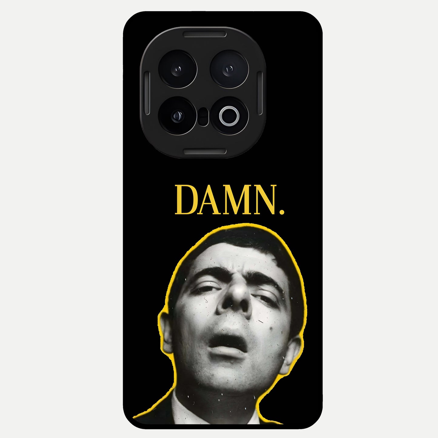  Mr Bean Damn Glass Case for iQOO 13 back cover – full design glossy printed glass finish