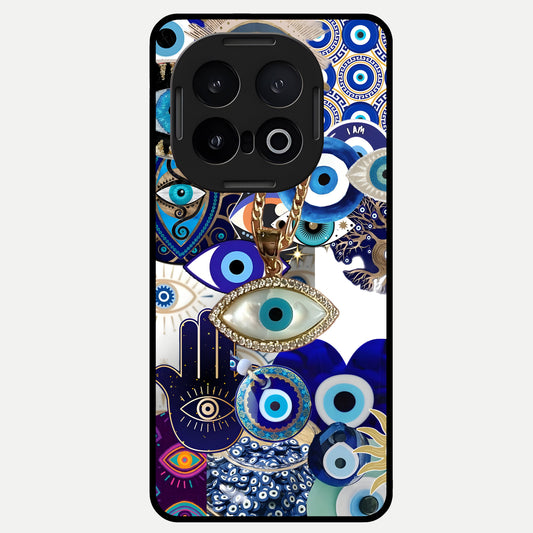  Mystic Charm Eye Glass Case for iQOO 13 back cover – full design glossy printed glass finish