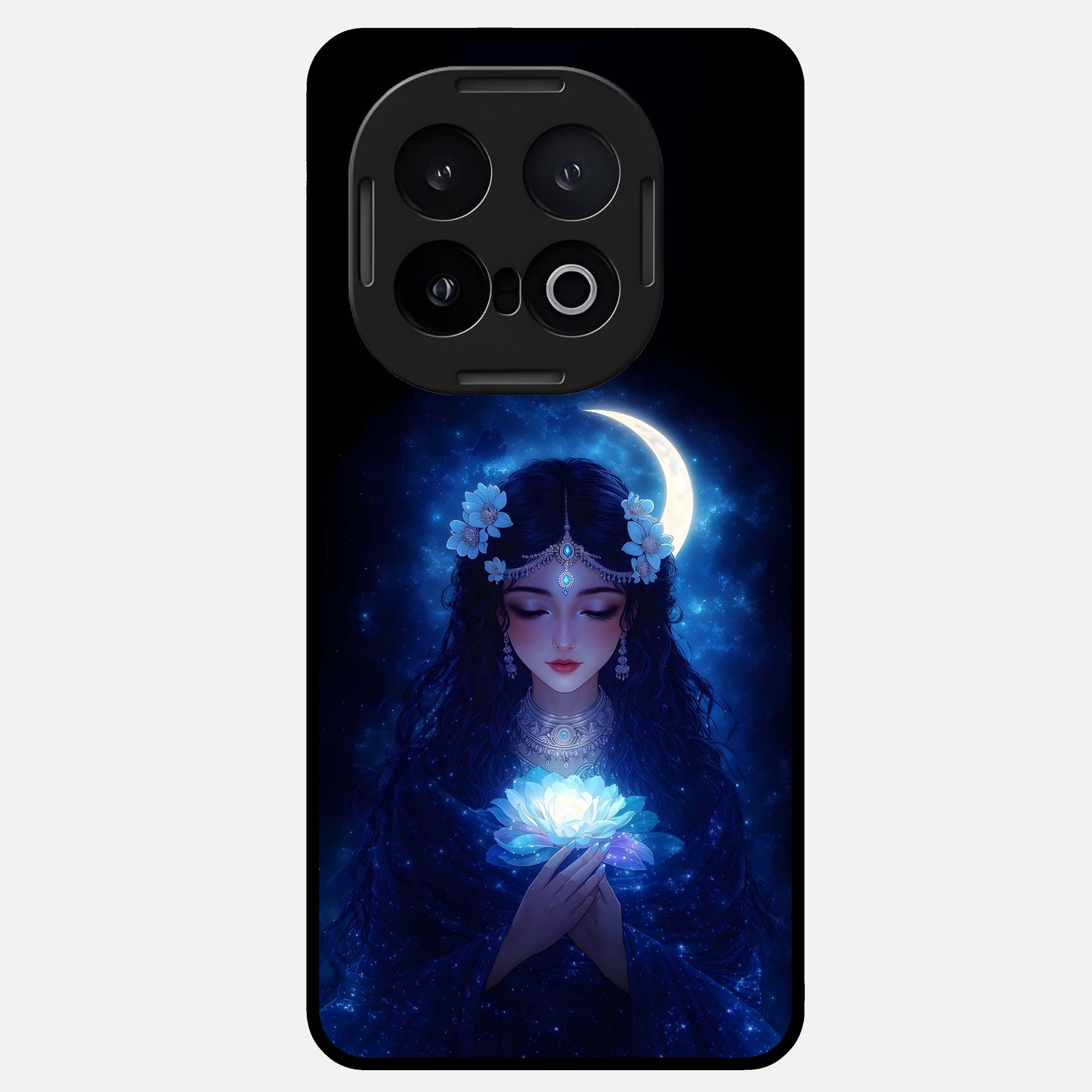  Mystic Moon Queen Glass Case for iQOO 13 back cover – full design glossy printed glass finish