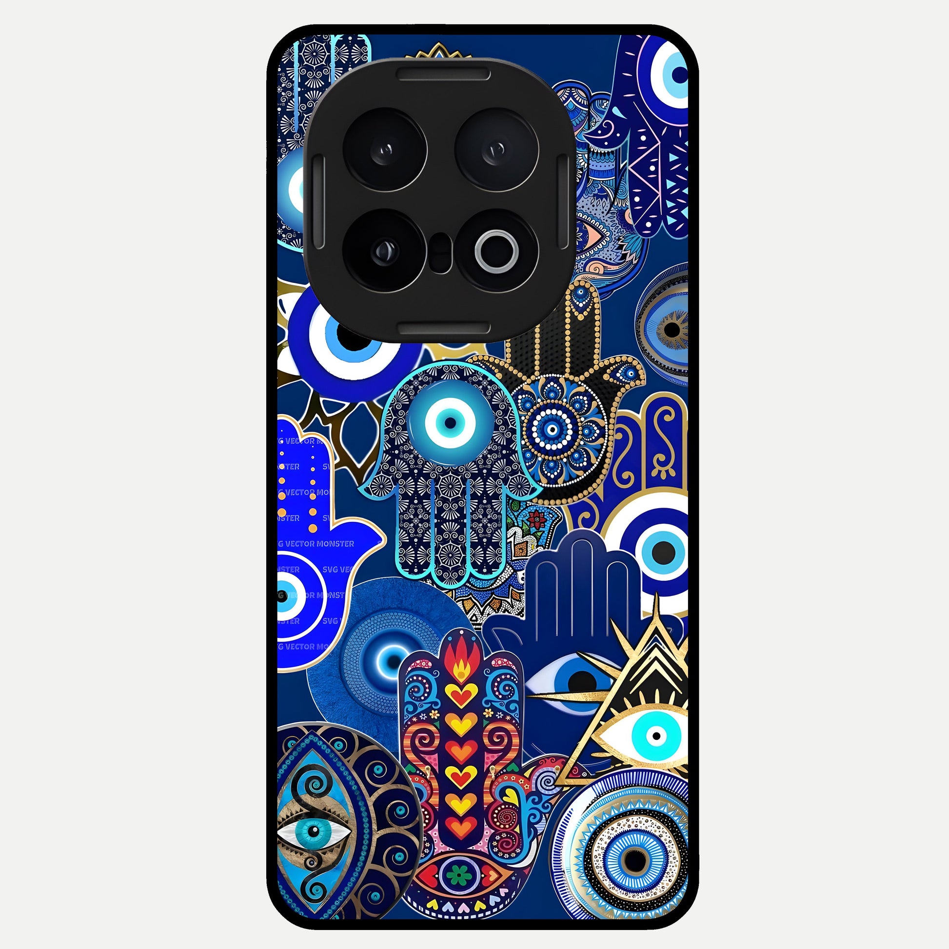  Mystic Palm Guard Glass Case for iQOO 13 back cover – full design glossy printed glass finish