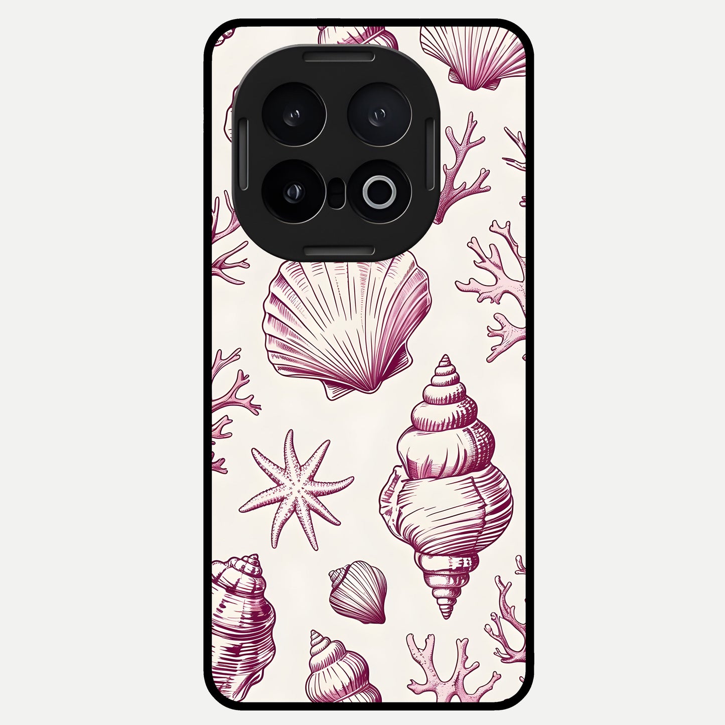  Pink Power Sparks Glass Case for iQOO 13 back cover – full design glossy printed glass finish