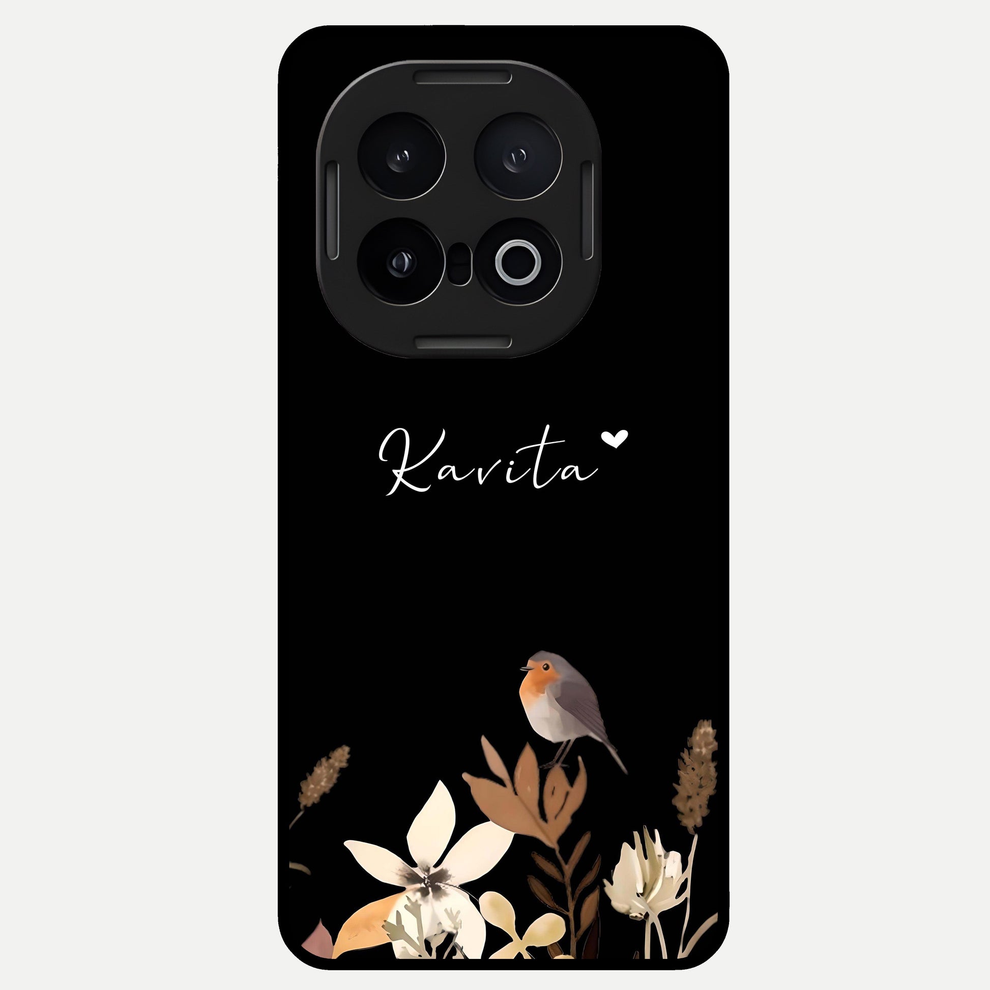  Quiet Garden Tune Custom Name Glass Case for iQOO 13 back cover – full design glossy printed glass finish