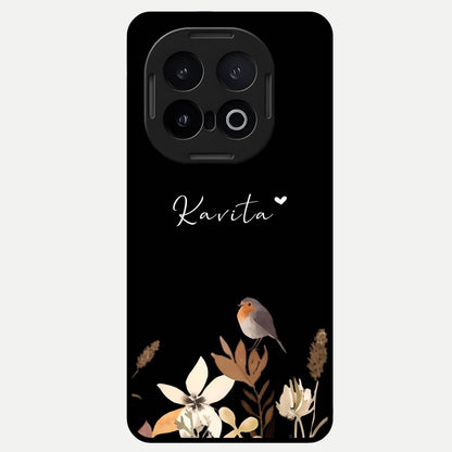  Quiet Garden Tune Custom Name Glass Case for iQOO 13 back cover – full design glossy printed glass finish