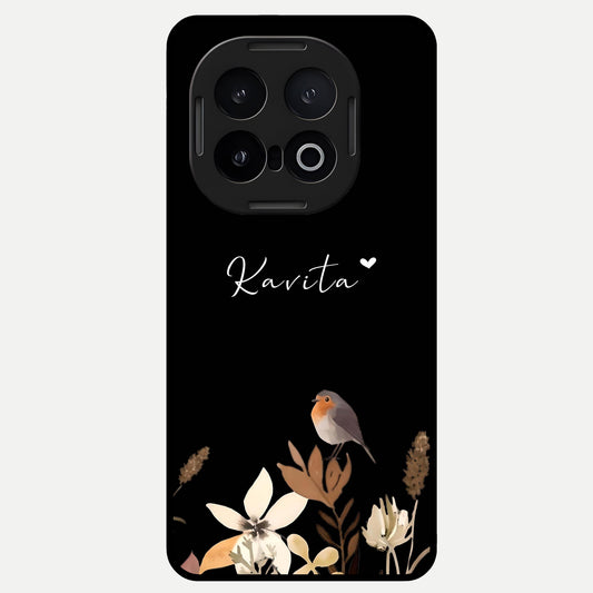  Quiet Garden Tune Custom Name Glass Case for iQOO 13 back cover – full design glossy printed glass finish