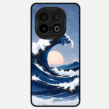  Rising Tide Power Glass Case for iQOO 13 back cover – full design glossy printed glass finish