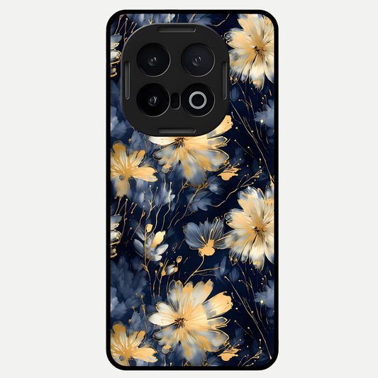  Royal Petal Dream Glass Case for iQOO 13 back cover – full design glossy printed glass finish
