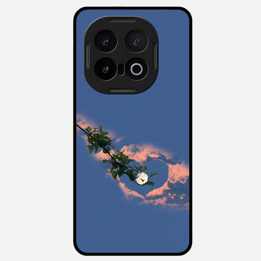  Sky Under Tree Glass Case for iQOO 13 back cover – full design glossy printed glass finish