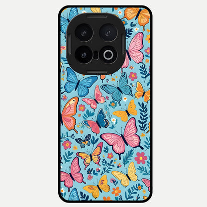  Spring Wing Garden Glass Case for iQOO 13 back cover – full design glossy printed glass finish
