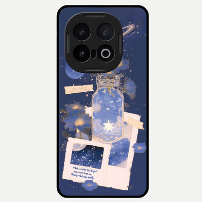  Starlit Cosmic Jar Glass Case for iQOO 13 back cover – full design glossy printed glass finish