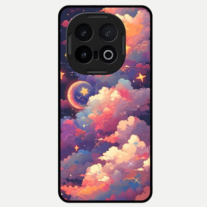  Starlit Dream Clouds Glass Case for iQOO 13 back cover – full design glossy printed glass finish