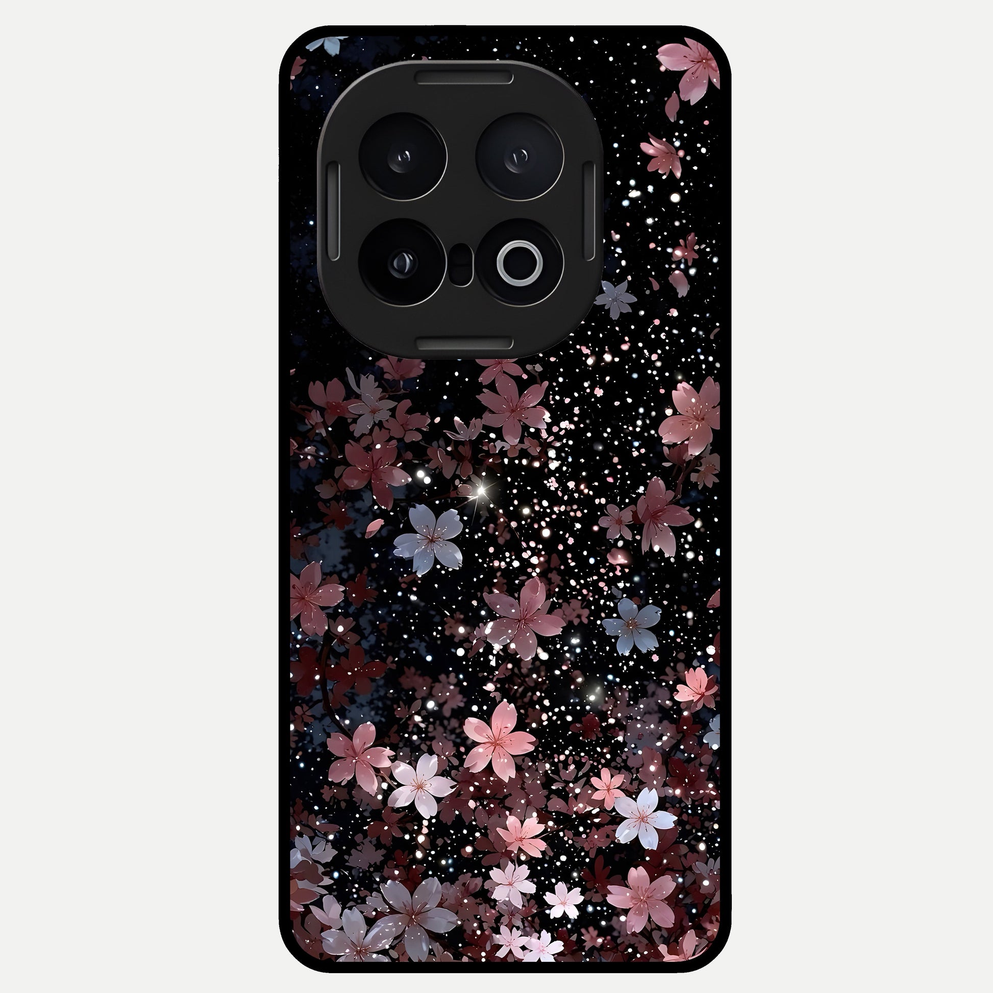  Starlit Flower Dreams Glass Case for iQOO 13 back cover – full design glossy printed glass finish