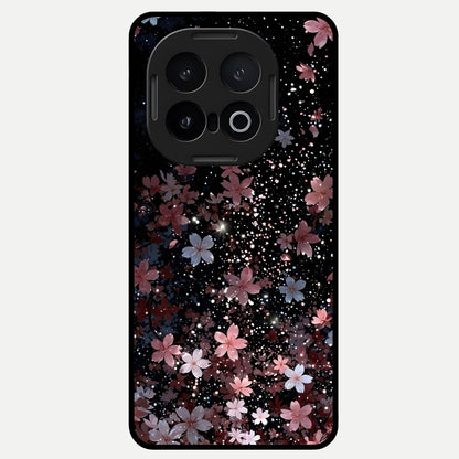  Starlit Flower Dreams Glass Case for iQOO 13 back cover – full design glossy printed glass finish