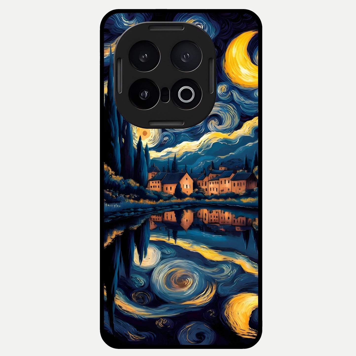  Starry Sky Serenity Glass Case for iQOO 13 back cover – full design glossy printed glass finish