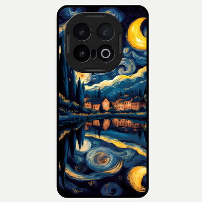  Starry Sky Serenity Glass Case for iQOO 13 back cover – full design glossy printed glass finish