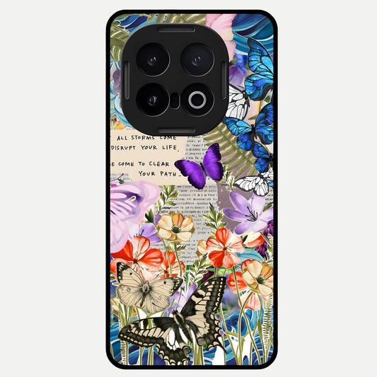  Storm Path Bloom Glass Case for iQOO 13 back cover – full design glossy printed glass finish
