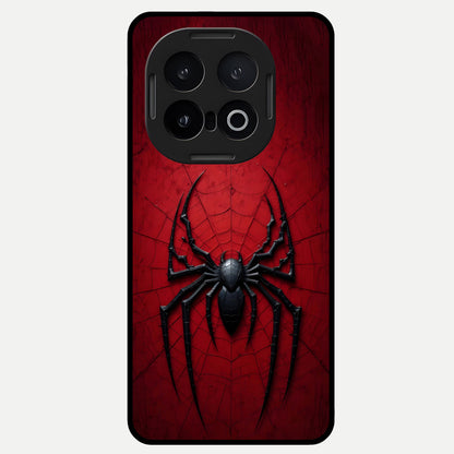 Superhero Web Emblem Glass Case for iQOO 13 back cover – full design glossy printed glass finish