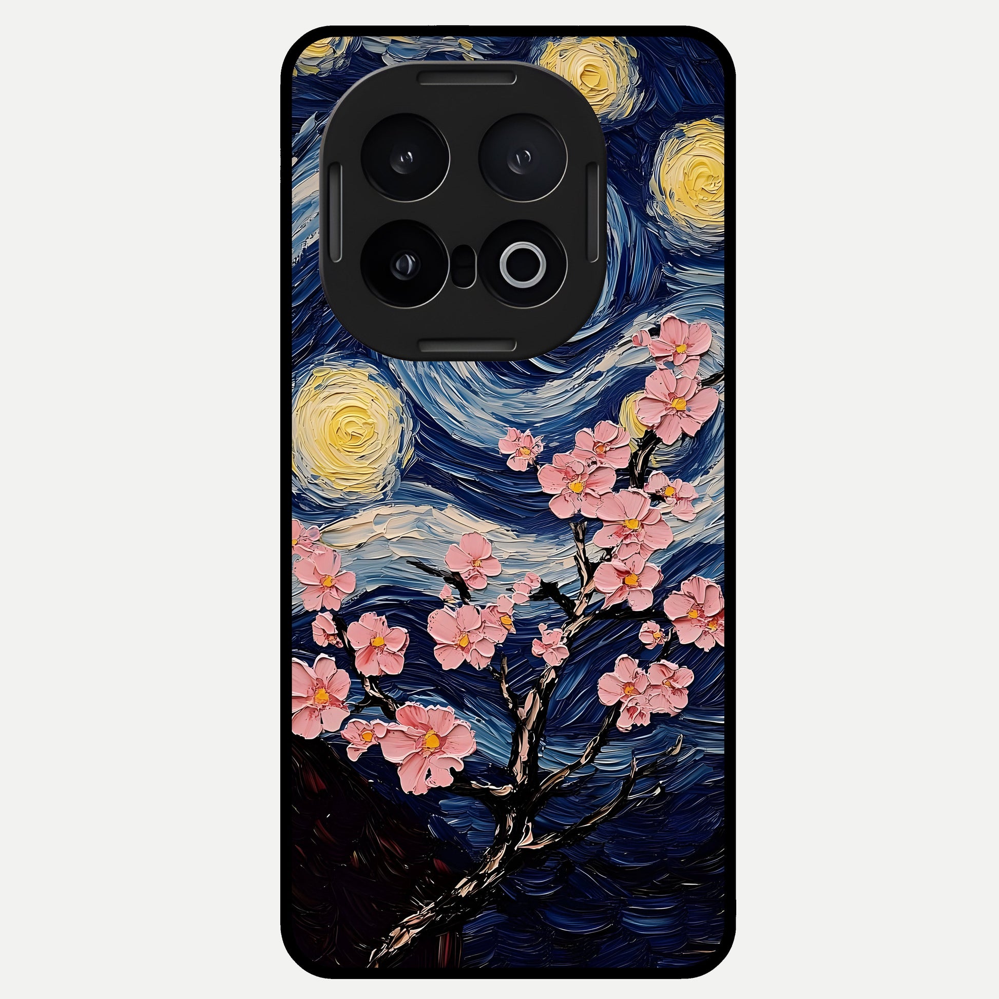  Van Gogh Scenery Glass Case for iQOO 13 back cover – full design glossy printed glass finish