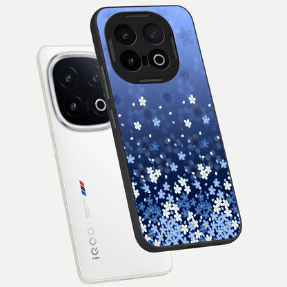  Blue Starry phone case for iQOO 13 showing premium glass back cover with detailed artwork