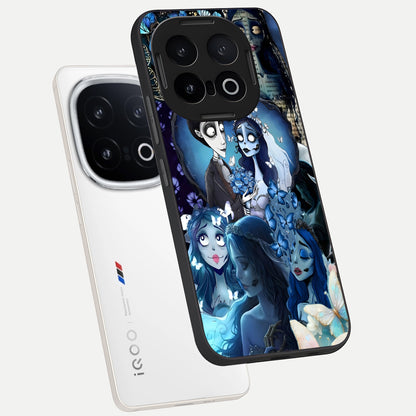  Butterfly Ghost Soul phone case for iQOO 13 showing premium glass back cover with detailed artwork