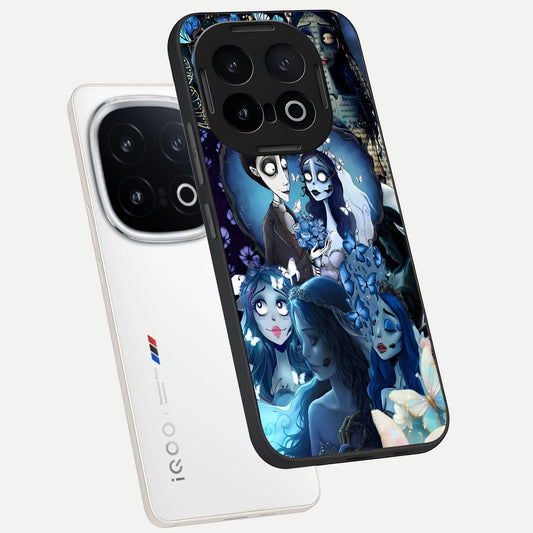  Butterfly Ghost Soul phone case for iQOO 13 showing premium glass back cover with detailed artwork